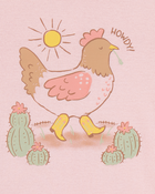 Toddler Girl 4-Piece Western Chicken 100% Snug Fit Cotton Pyjamas, image 2 of 5 slides