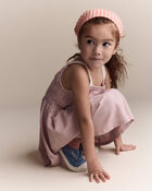 Tout-petit fille - Robe &agrave; smocks - Rose, image 4 sur 6 diapositives