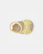 Baby Girl Bow Sandals - Yellow, image 4 of 6 slides