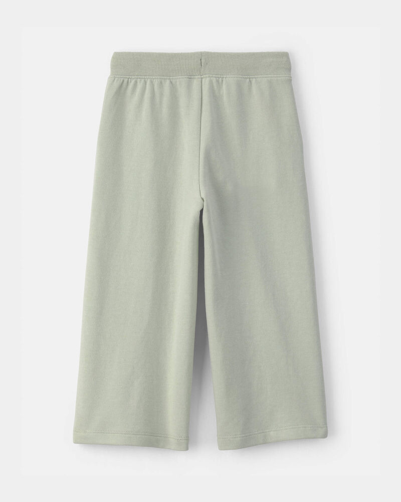 Tout-petit fille - Pantalon en jersey bouclette &agrave; cordon de serrage - Vert, image 2 sur 3 diapositives