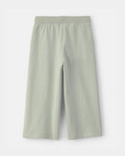 Tout-petit fille - Pantalon en jersey bouclette &agrave; cordon de serrage - Vert, image 2 sur 3 diapositives