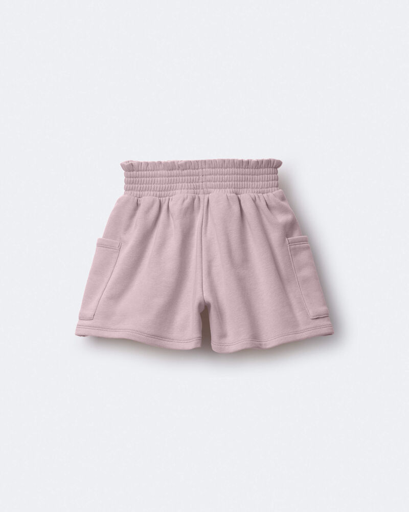 Toddler Girl Swing Shorts with Pockets - Rose, image 5 of 6 slides