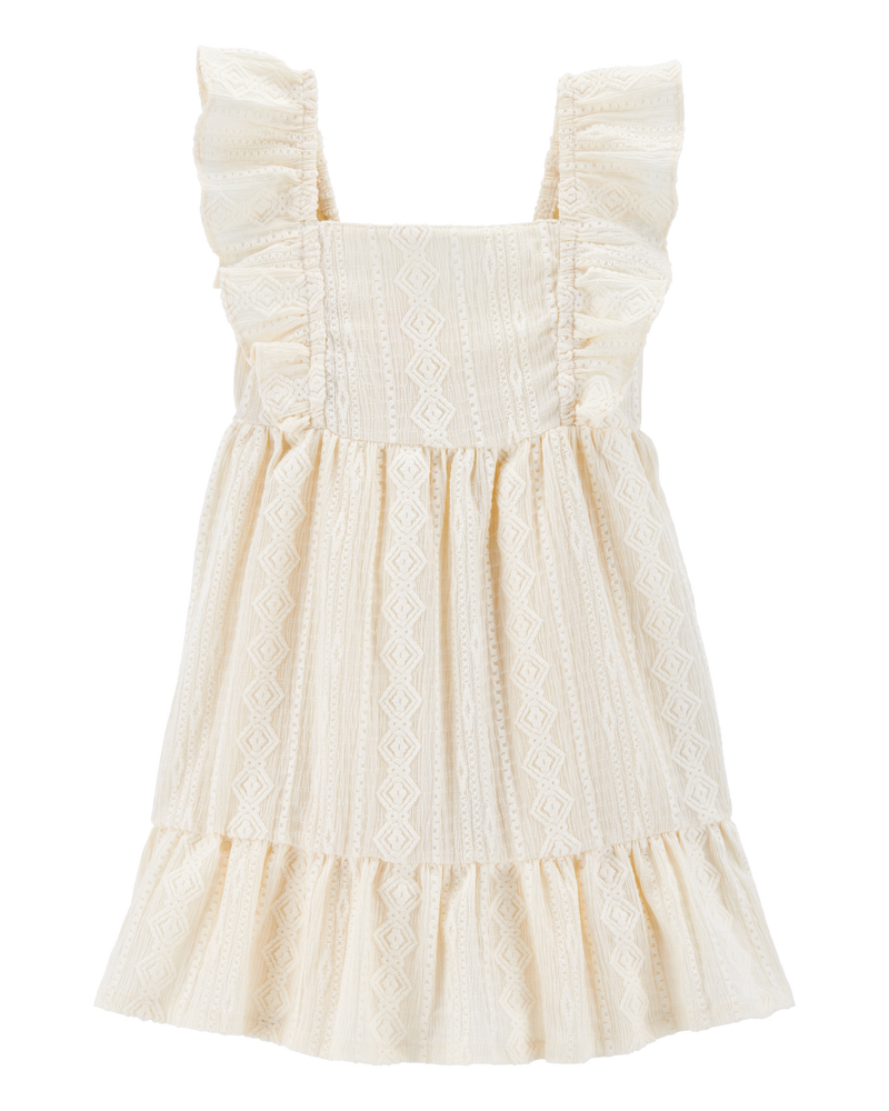 Tout-petit Robe à manches volantées au crochet, image 1 sur 4 diapositives
