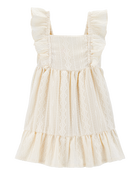 Tout-petit Robe à manches volantées au crochet, image 1 sur 4 diapositives