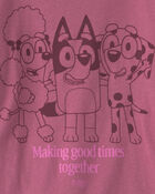Toute-petite fille &ndash; T-shirt manches longues &agrave; motif Bluey&trade; &ndash; Rose, image 2 sur 2 diapositives