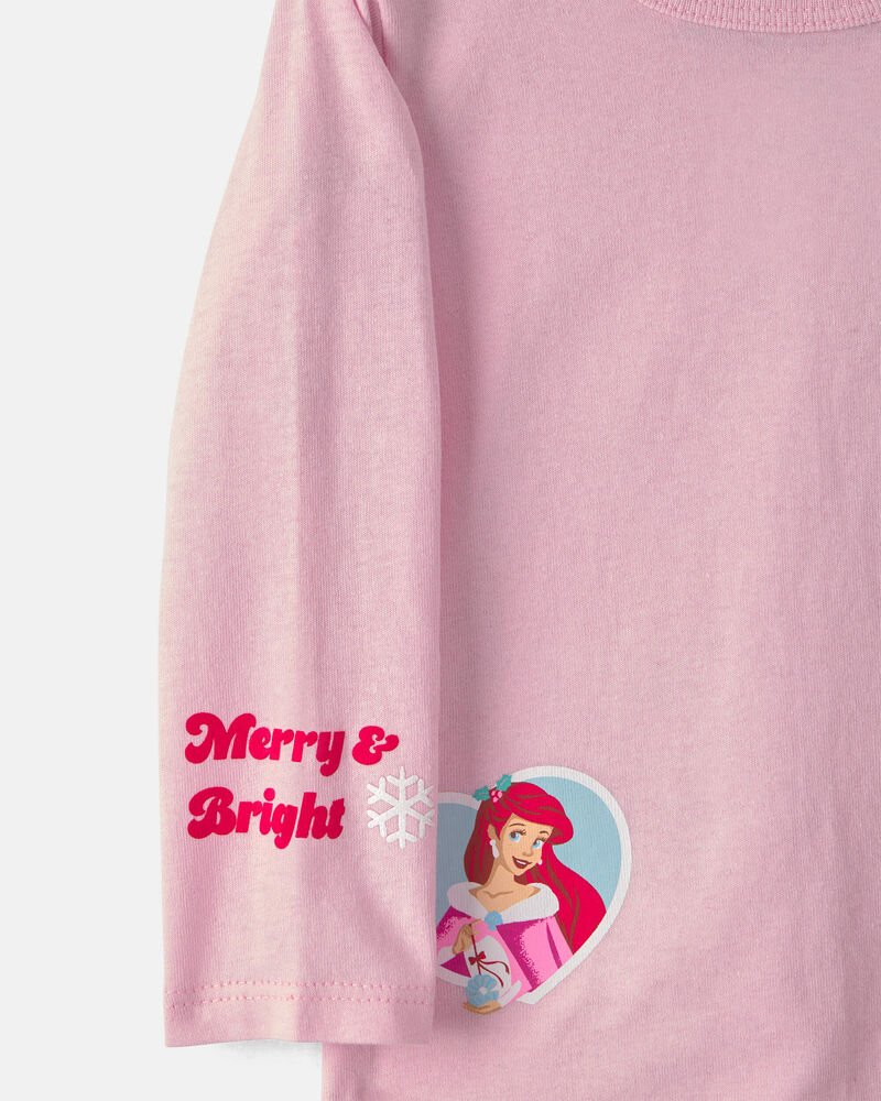 Toute-petite fille &ndash; T-shirt manches longues &agrave; motif Disney&copy; Princesses &ndash; Rose, image 3 sur 4 diapositives