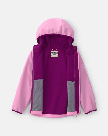 Girls Quilted Mid Weight Jacket- Pink, 