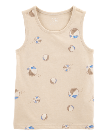 Baby Beach Ball Graphic Tank - Tan, 