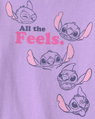 Filles - T-shirt manches longues &agrave; imprim&eacute; Stitch de Disney&copy; &ndash; Mauve, image 2 sur 2 diapositives
