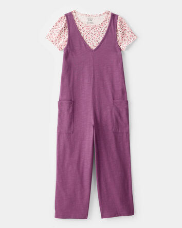 Kid 2-Piece Floral Tee & Jumpsuit Set, 