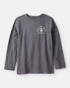 Boys Shoot For The Sky Long-Sleeve Graphic Tee - Grey, image 1 of 5 slides