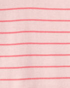 Tout-petit fille - Pyjama 1 pi&egrave;ce ajust&eacute; en 100 % coton &agrave; rayures et coccinelles - Rose, image 3 sur 3 diapositives