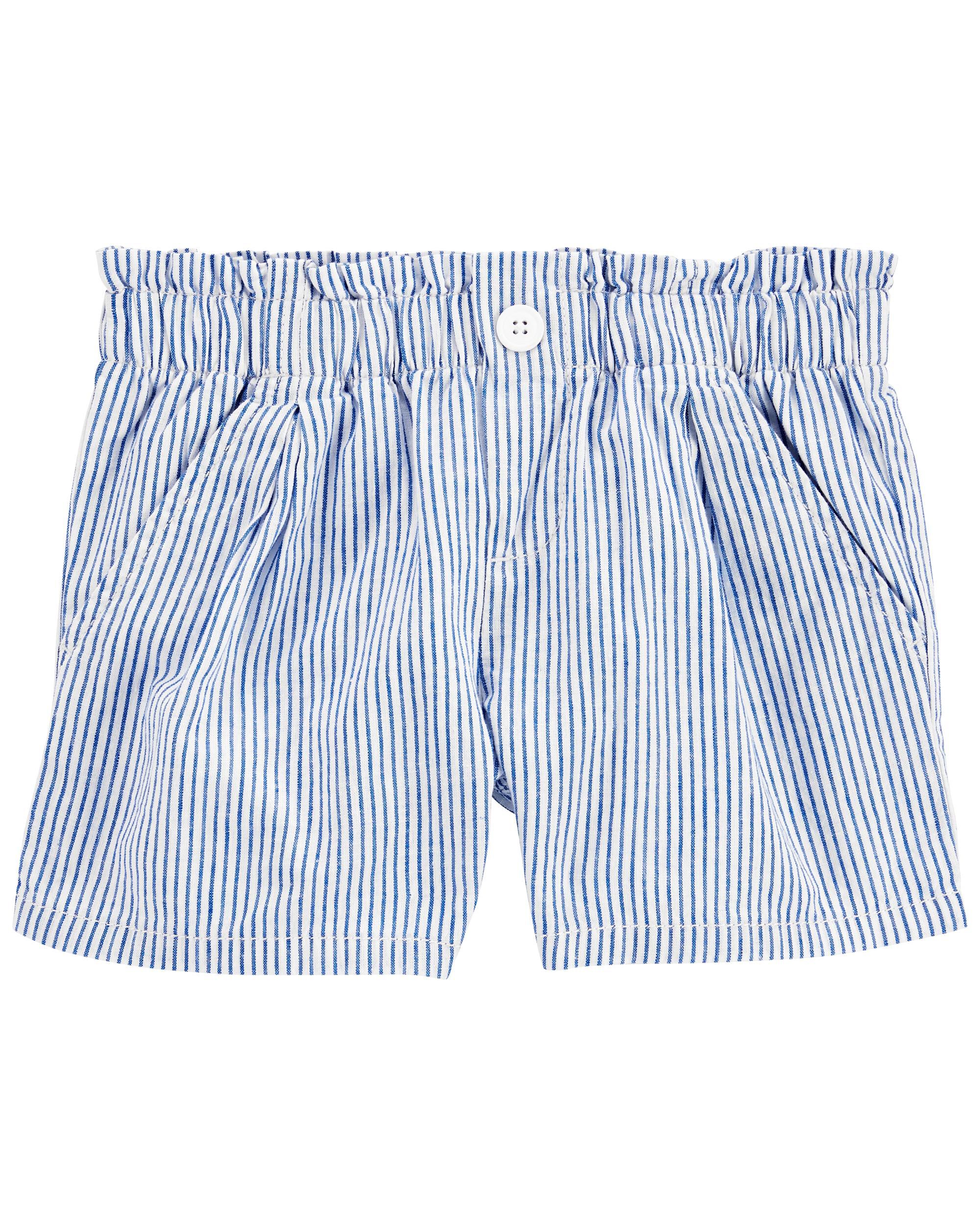 Blue White Striped Linen Shorts Carter s Canada