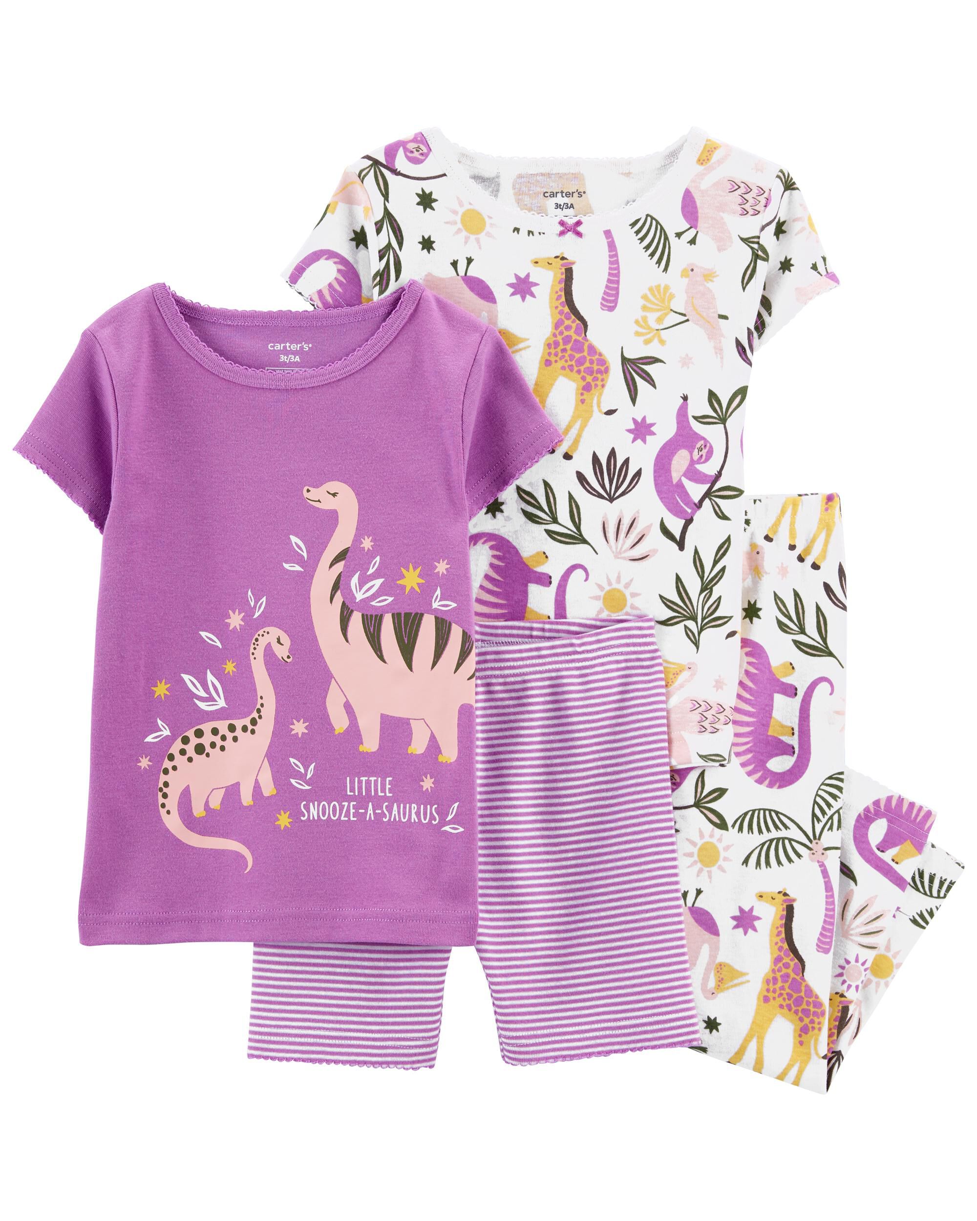 Carter's dinosaur pajamas girl hotsell