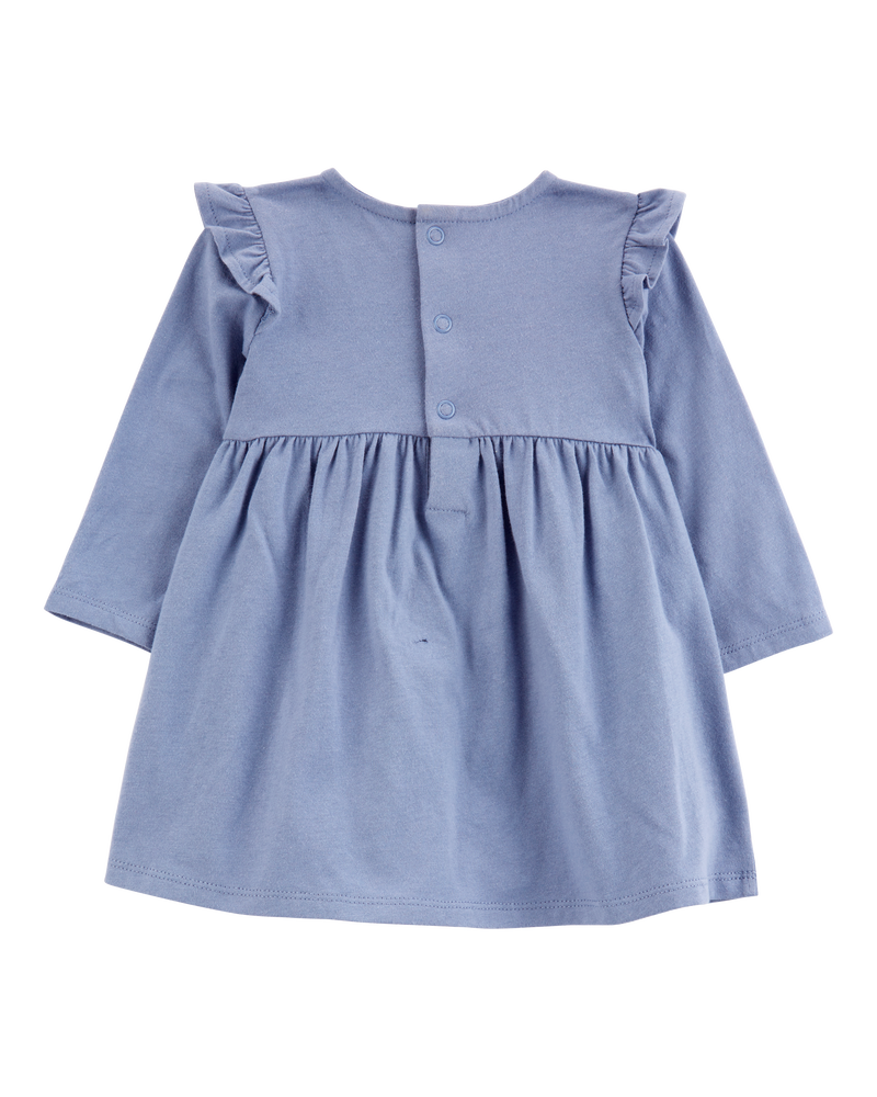 Baby Eyelet Chambray Dress, image 2 of 5 slides