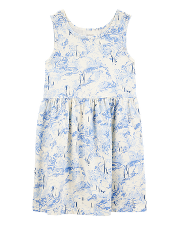 Kid Printed Tank Dress, 