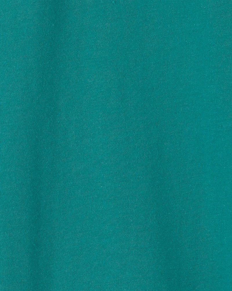 Boys Long-Sleeve Henley T-Shirt - Teal, image 2 of 3 slides