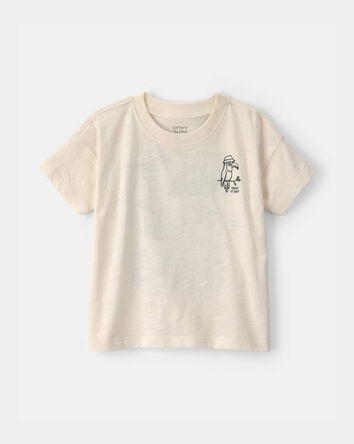 Toddler Boy Toucan Tropical Graphic Tee - Cream, 