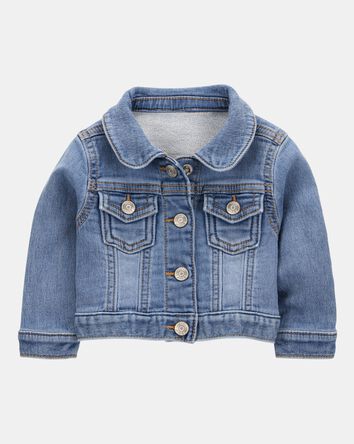 Baby Girl Denim Jacket - Blue, 