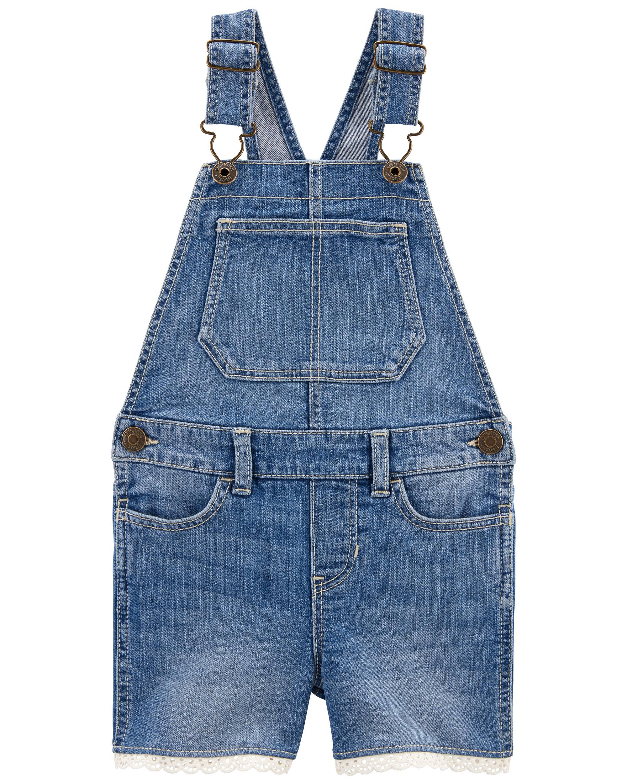 Lace Denim Romper