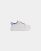 Toddler Girl Constructed Tisley Casual Shoe-White, image 2 of 6 slides