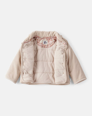 Baby Girl Corduroy Fashion Jacket - Brown, 