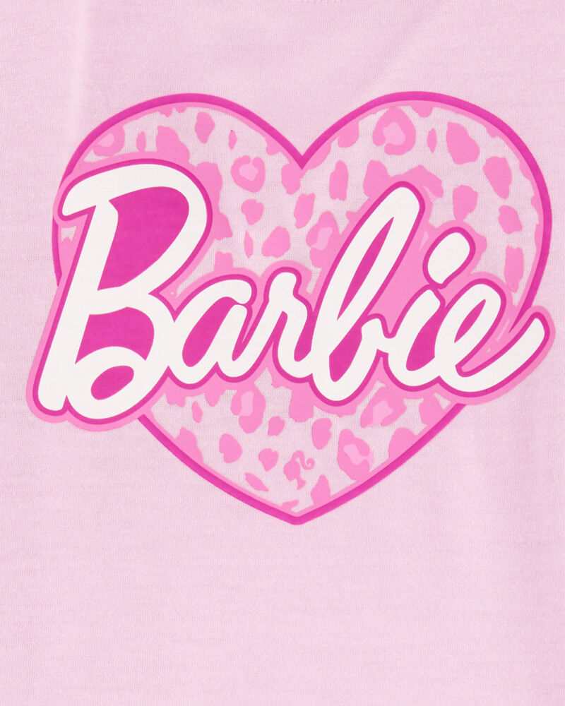 Kid Barbie Loose-Fit 2-Piece Pyjamas - Pink, image 2 of 3 slides