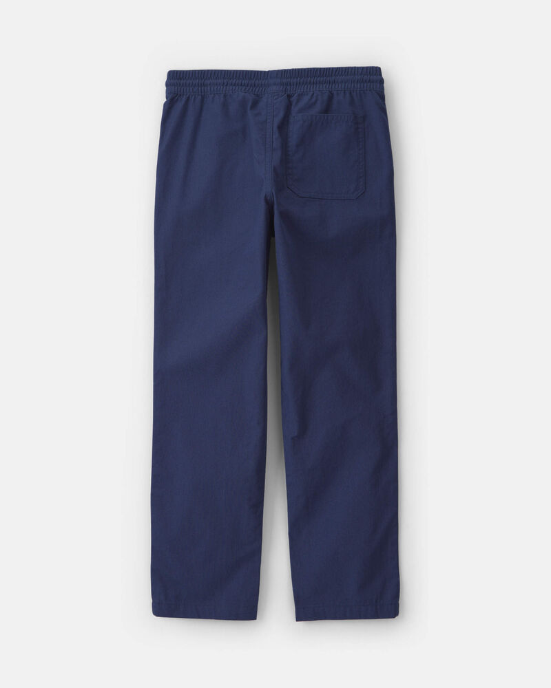 Boys Canvas Pull-On Pants - Navy, image 2 of 4 slides