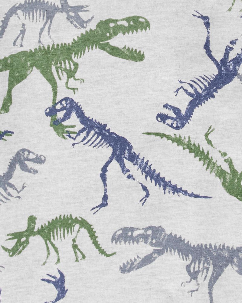 4-Piece Dinosaur 100% Snug Fit Cotton Pyjamas, image 3 of 3 slides