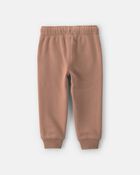Toddler Boy Fleece Joggers - Brown, image 2 of 4 slides