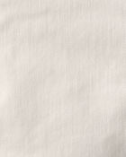 Baby Girl Eyelet Trim Twill Shorts - Cream, image 3 of 4 slides