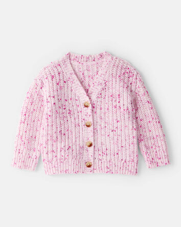 Baby Girl Cardigan Sweater - Pink, 