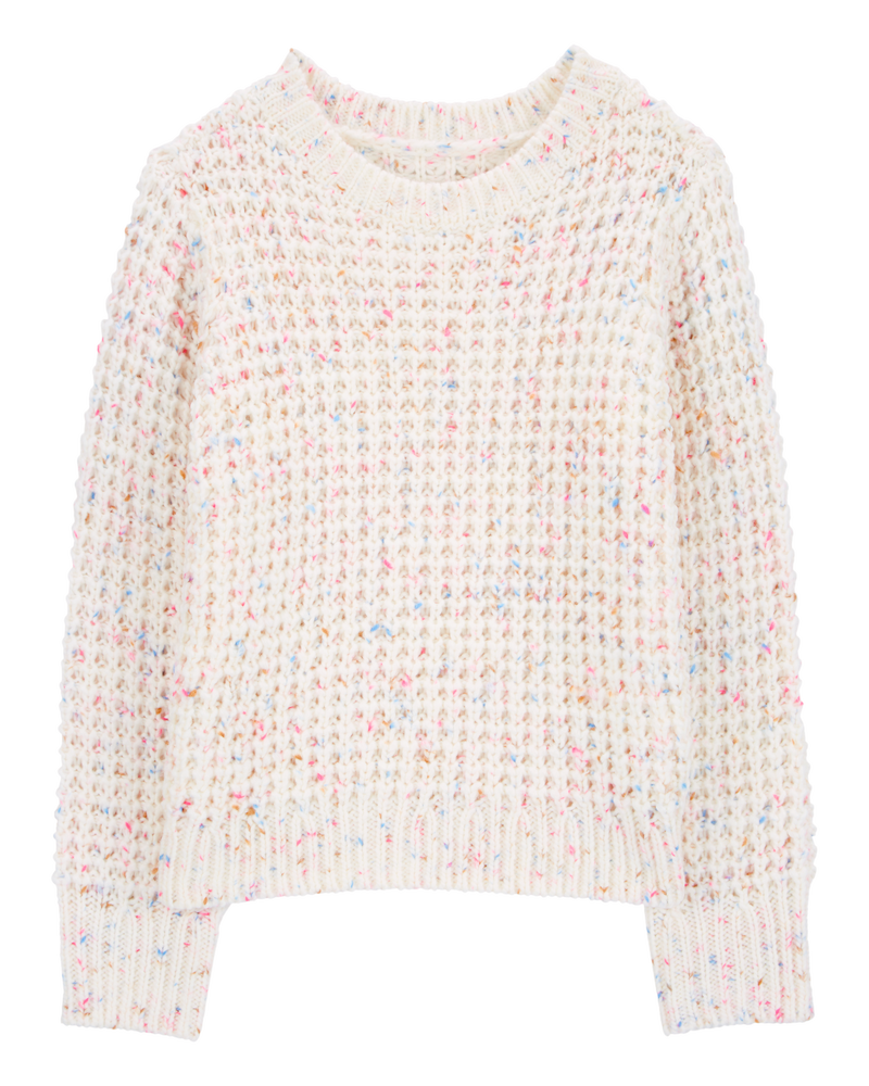 White confetti sweater outlet