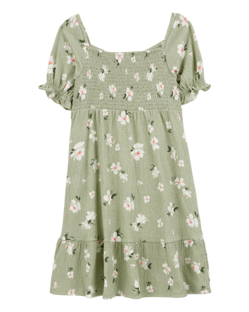Kid Smocked Floral Dress, 