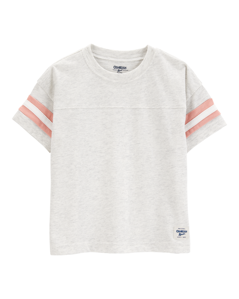 Enfant en bas âge T-shirt rayé à manches courtes - Gris, image 1 sur 3 diapositives