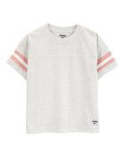 Enfant en bas âge T-shirt rayé à manches courtes - Gris, image 1 sur 3 diapositives