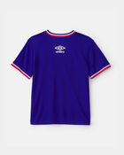 Ensemble 2 pi&egrave;ces chandail de soccer et jupe-short Umbro de la France pour fille - Rouge/Bleu/Blanc, image 3 sur 9 diapositives