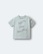Tout-petit - T-shirt d&eacute;contract&eacute; &agrave; imprim&eacute; &laquo;Salty Sun Socials&raquo; - Bleu clair, image 2 sur 6 diapositives
