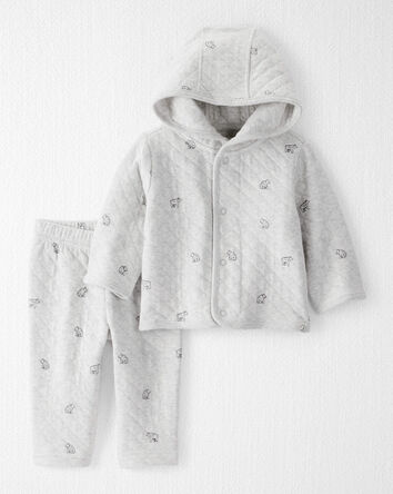 Baby 2-Piece Cardigan & Pants Set Made with Organic Cotton, 