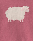 Baby Girl 2-Piece Sheep Long-Sleeve Top & Pant Set - Pink, image 3 of 4 slides