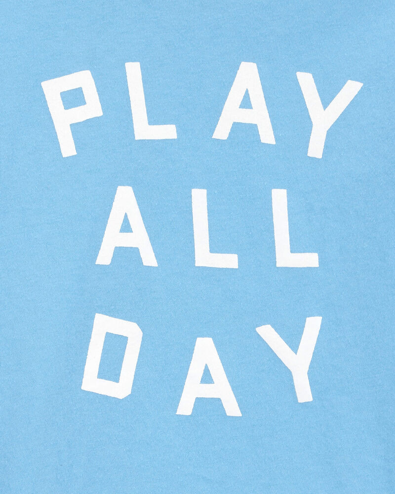 Toddler Play All Day Short-Sleeve Graphic Tee - Blue, image 2 of 3 slides