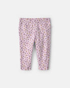 Baby Girl 3-Piece Floral Bodysuits & Pant Set - Purple, image 2 of 5 slides