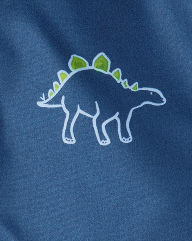 Baby Boy Dinosaur Print Rain Jacket - Navy, image 2 of 2 slides