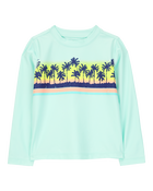Toddler 2-Piece Palm Tree Rashguard & Swim Trunk Set, image 2 of 6 slides