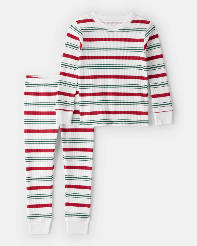 Toddler Striped Holiday 2-Piece Pyjama Set, image 1 of 3 slides