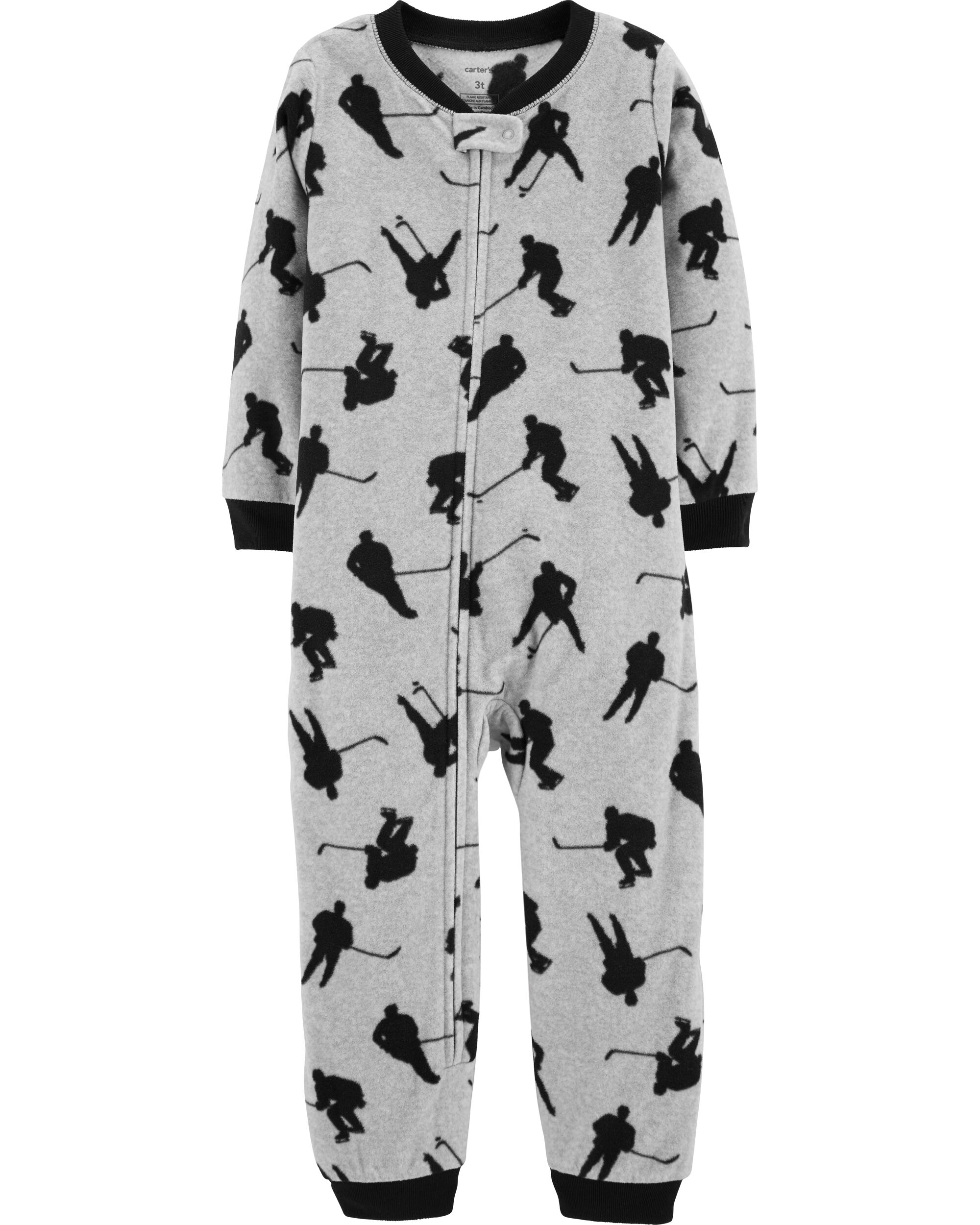 carters one piece fleece pajamas