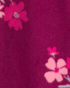 B&eacute;b&eacute; fille - Grenouill&egrave;re en molleton &agrave; fermeture &agrave; glissi&egrave;re double sens et motif floral - Mauve, image 4 sur 4 diapositives