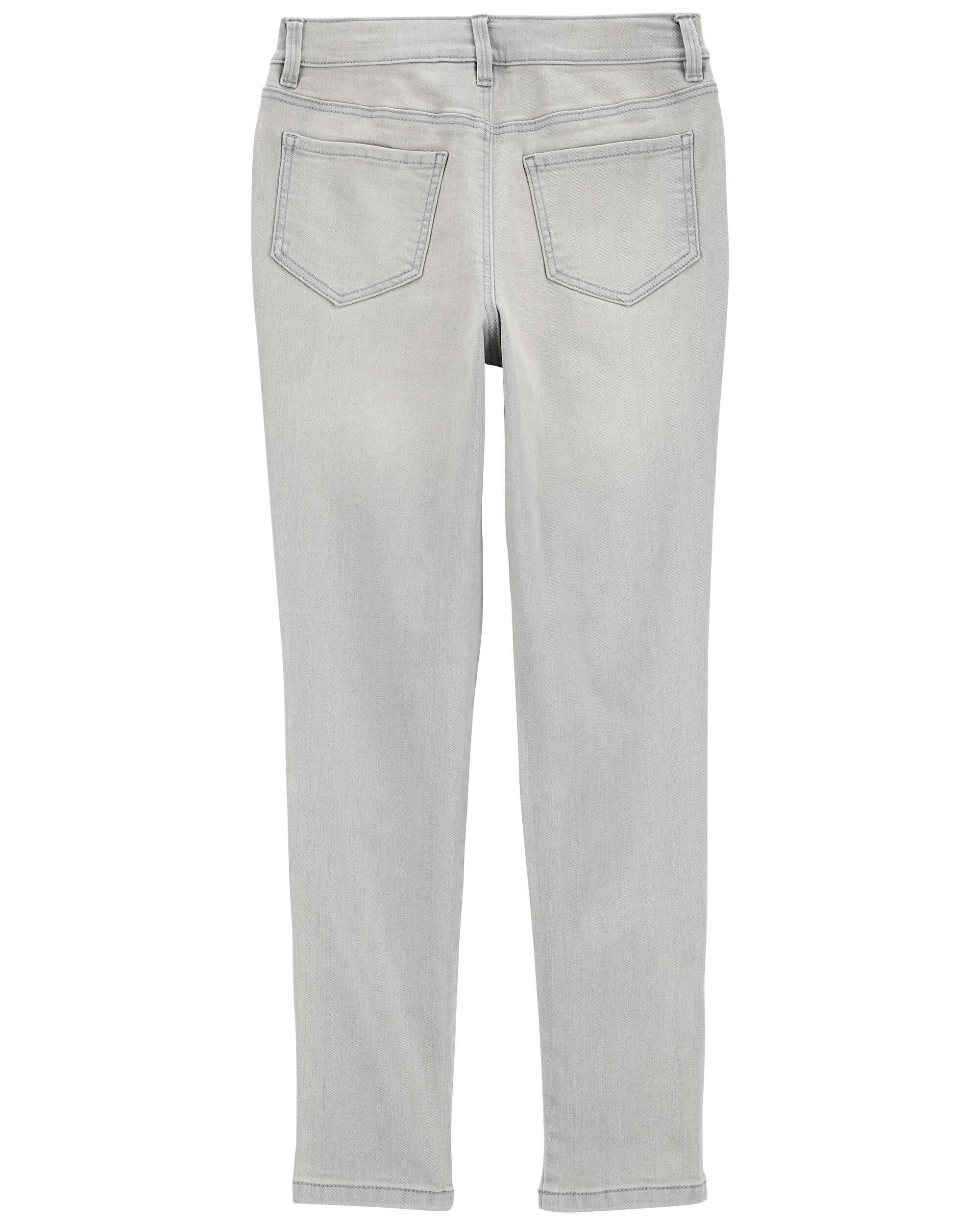 Womens grey stretch jeans on sale