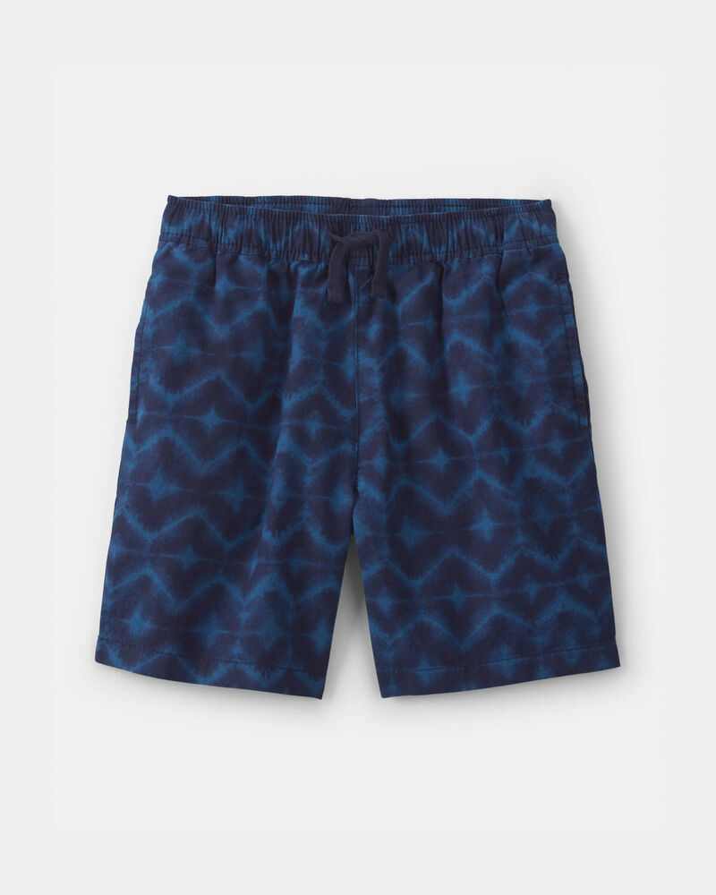 Gar&ccedil;ons - Short &agrave; motif g&eacute;om&eacute;trique - Bleu, image 1 sur 3 diapositives
