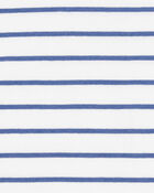 Kid Striped Short-Sleeve Fashion Top - Navy, image 2 of 3 slides